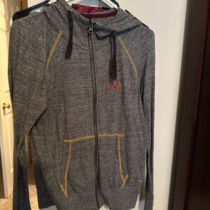 Gray Nike Full-Zip Hoodie Minnesota Golden Gophers size medium